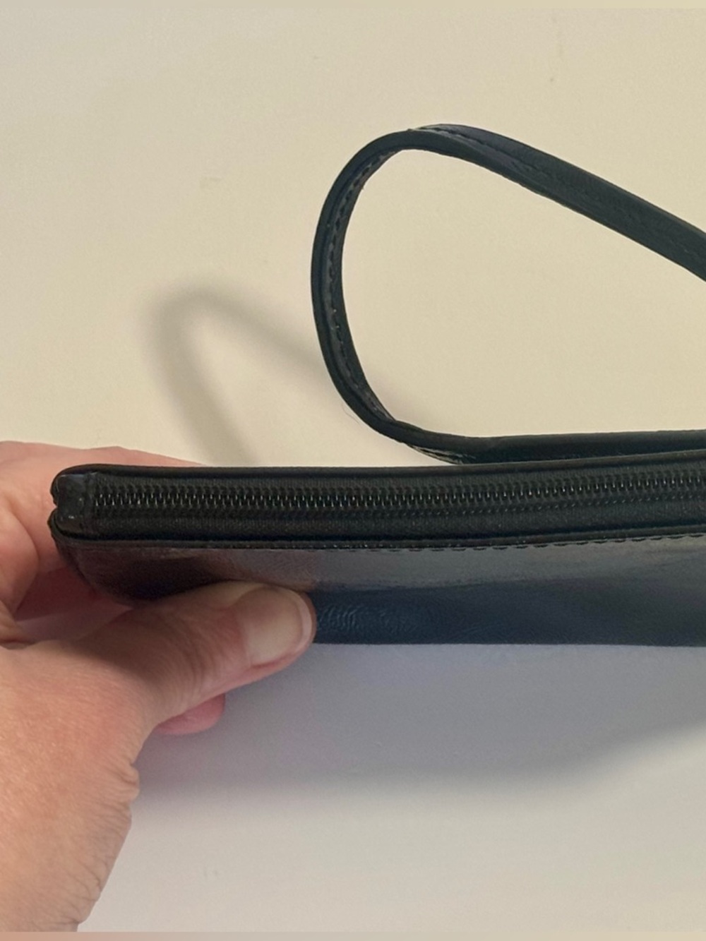 Coach Poppy Leather Wristlet Black 1941 Heritage Patch Corner Zip - Picture 8 of 10